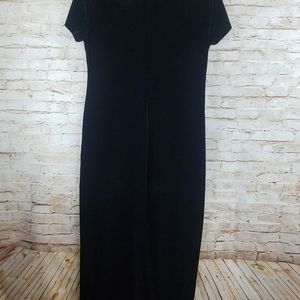 Worthington Velvety Black Evening Dress Size 16